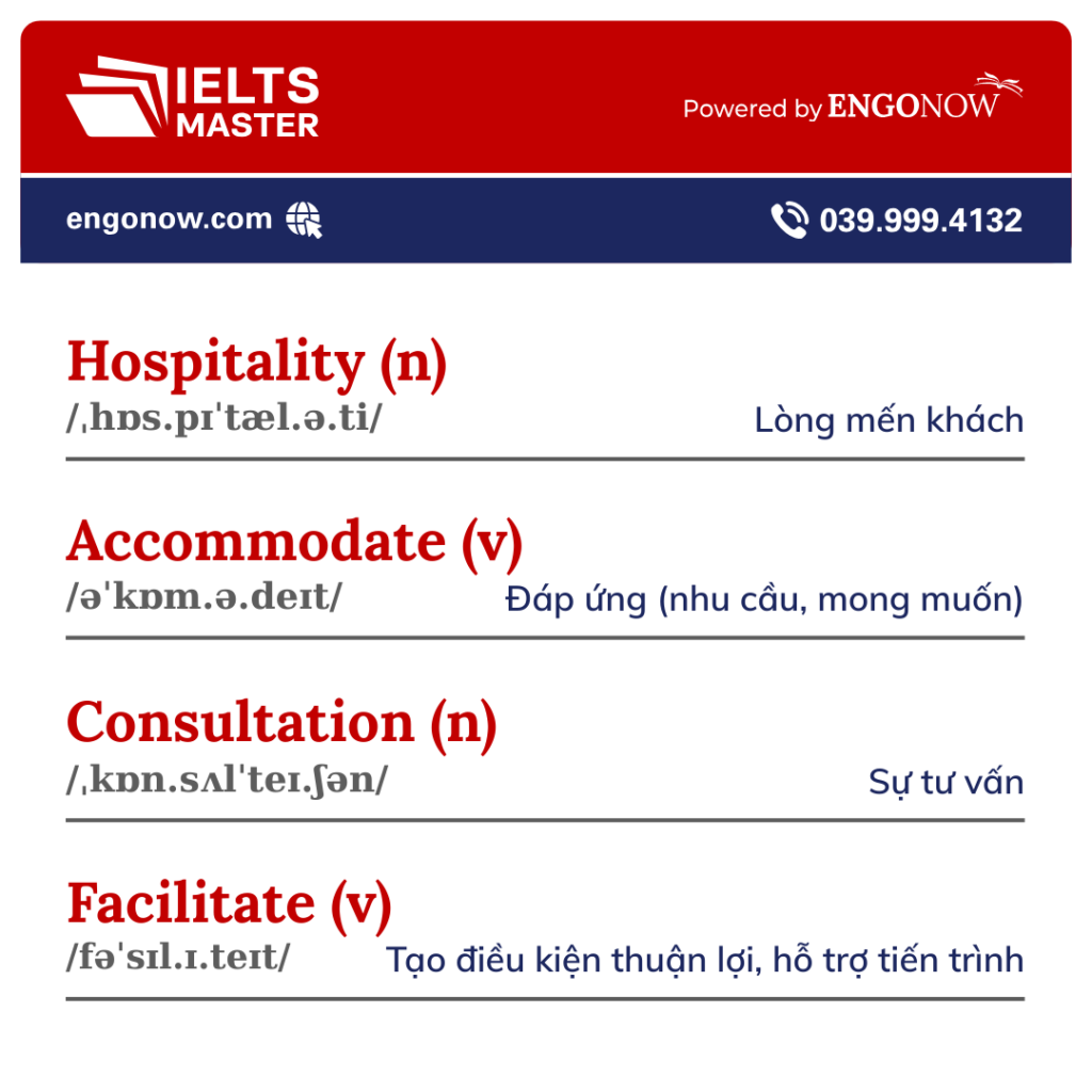 từ vựng tiếng Anh chủ đề service