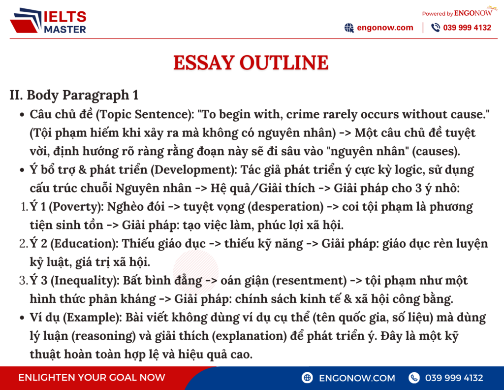 bài mẫu IELTS Writing Task chủ đề Crime