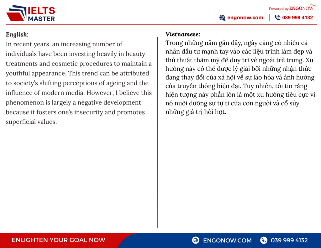 bài mẫu ielts writing task 2