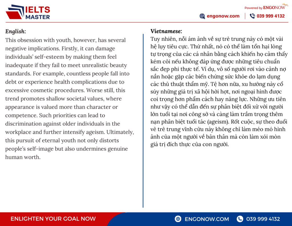 bài mẫu ielts writing task 2