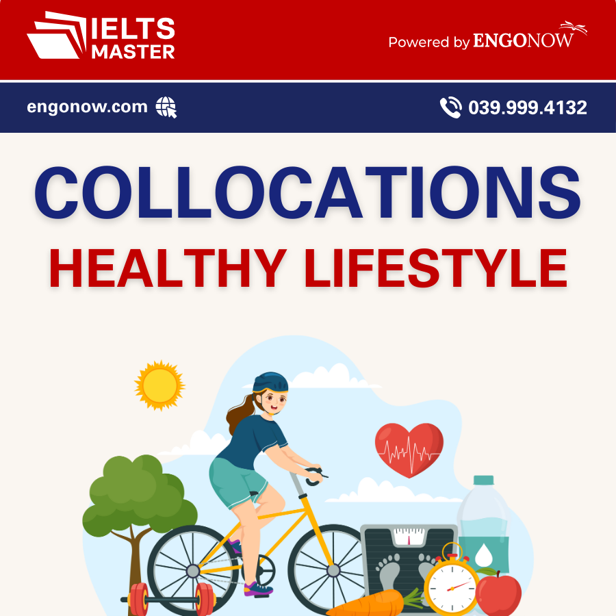từ vựng collocations chủ đề healthy lifestyle