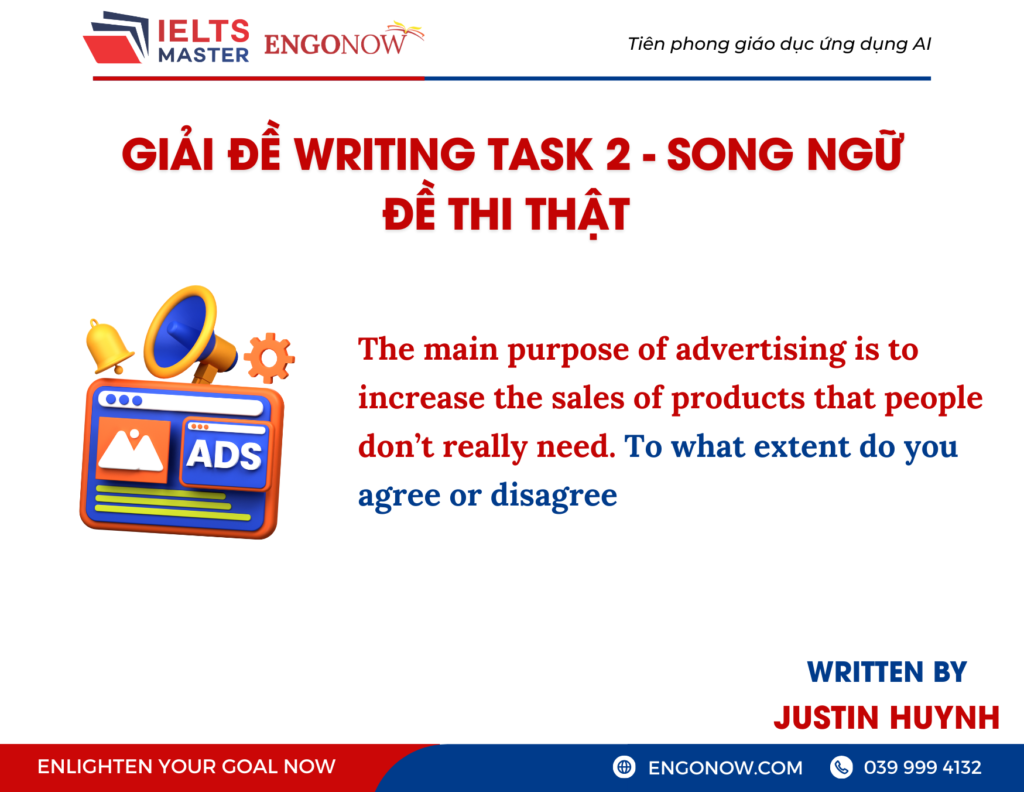 bài mẫu ielts writing task 2