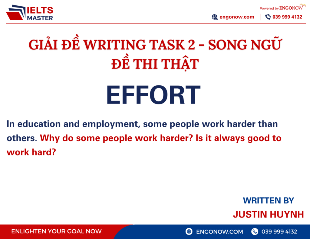 bài mẫu ielts writing task 2