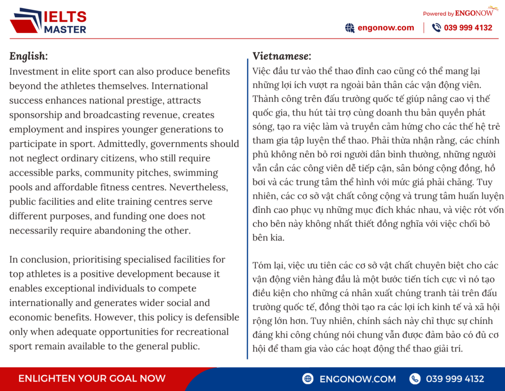 bài mẫu ielts writing task 2